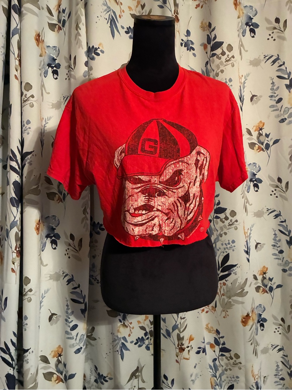 Cropped Cut Off Tee Georgia Bulldogs B10